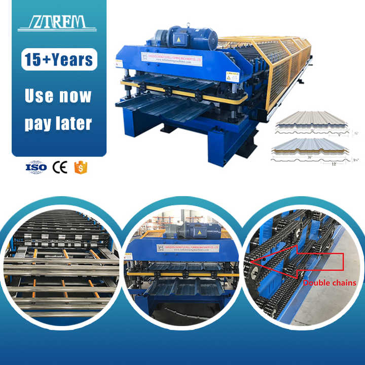 Double Deck Trapezoidal Ag Panel R Panel Roll Forming Machine