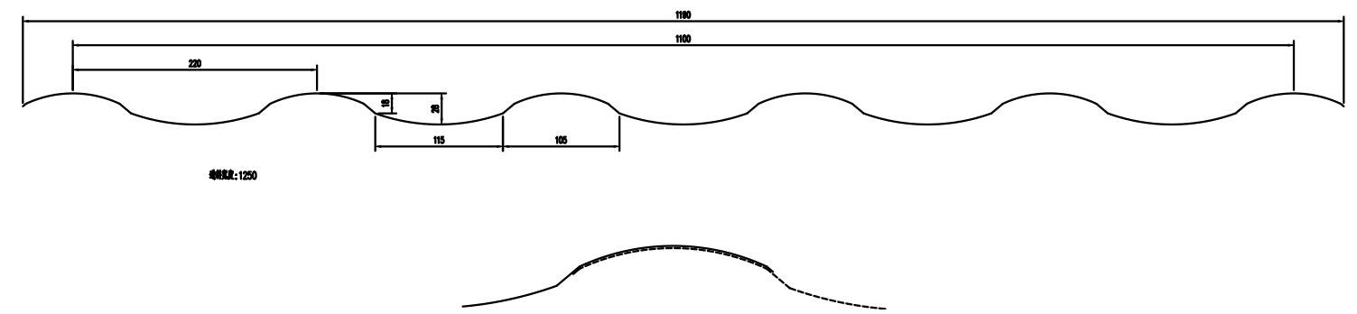 Glazed tile roll forming machine