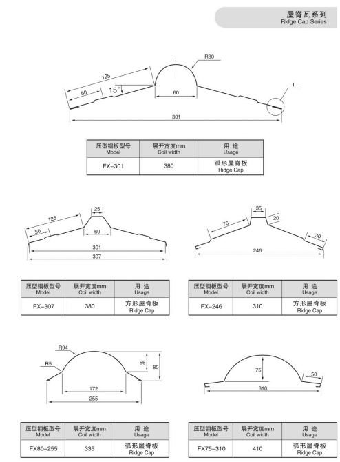 Ridge making machine for metal roof