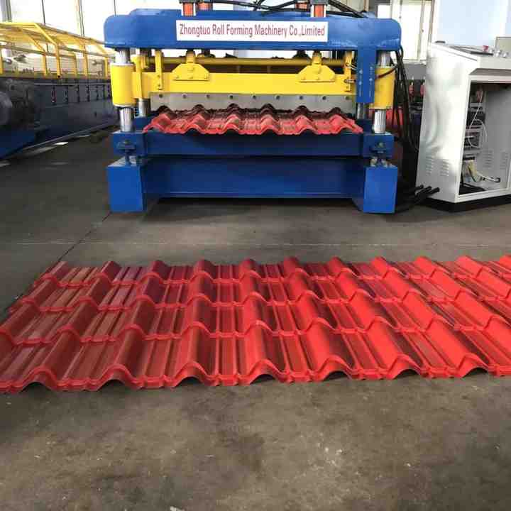 Full automatic glazed roll forming machine